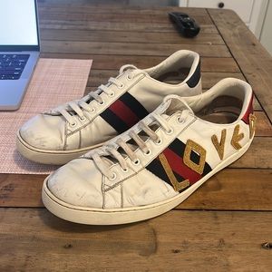 USED Gucci Loved Ace Sneakers